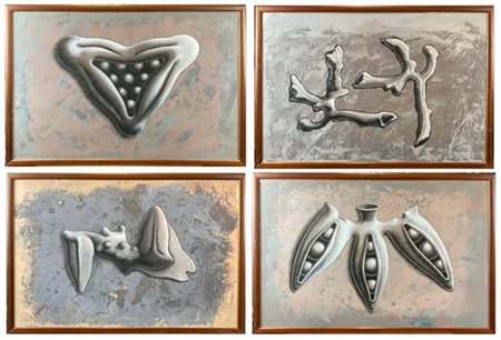 Carlos Forns Bada "Eslabones" 1990
Lotto composto da quattro acrilici su carta i