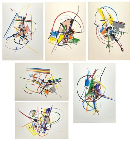 Edoardo Franceschini sei serigrafie a colori
cm 70x50
firmate e numerate in bass