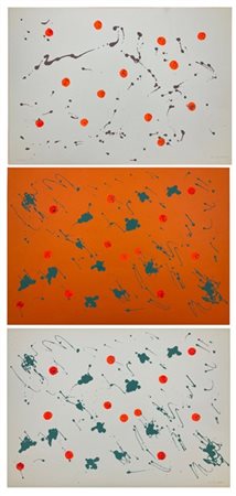 Giulio Turcato Tre litografie a colori di misure diverse
misura max cm 50x70
alc