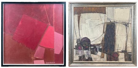 Ludovico Calchi Novati "Consapevole" e "città" 1973-1982
due tecniche miste su c