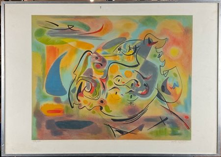 ANDRÈ MASSON "L’Enlèvement d’Europe" 1973
litografia a colori
cm 55x76
firmata e