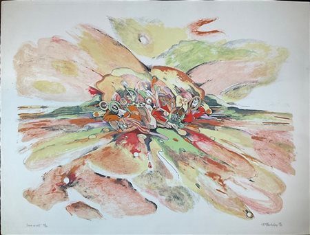 Stuart Berkeley "Save us all" 1970
litografia a colori
cm 63x84
firmata, datata,