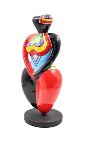 Déesse "Senza titolo" 
multiplo in resina su base circolare
h tot, cm 42,5
firma