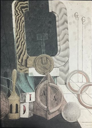 Carlo Guarienti "Senza titolo" 
litografia a colori
cm 69x50
firmata e numerata