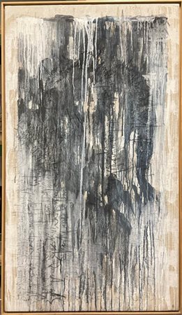 Elena Busisi "Grande fiore" 1993
tecnica mista su tela
cm 200x116
firmato, datat