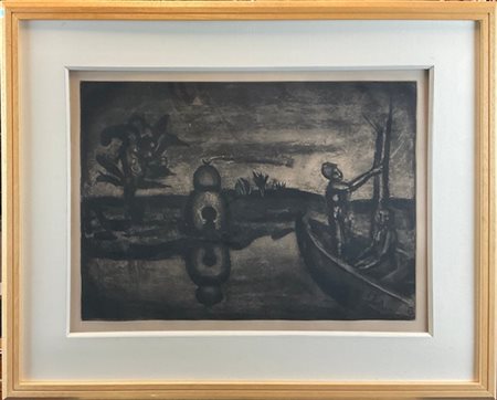 Georges Rouault "Au pays de la soif et de la peur" 1923
acquatinta, tavola 26 de