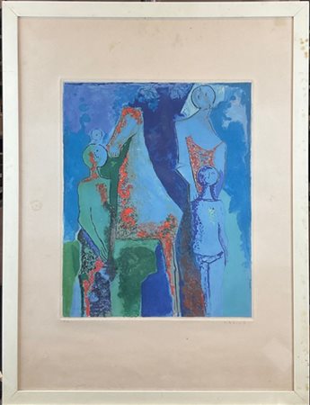 Marino Marini "Marino from Shakespeare I" 1977
acquaforte, acquatinta e puntasec