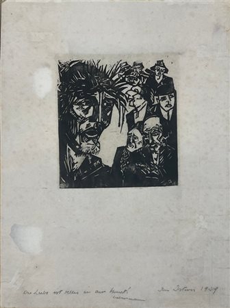 Firma indecifrata "Ecce Homo!" 1929
xilografia su carta Giappone
cm 43x31
iscri