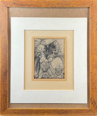 Daniela Rustin "Nudo e mostri" 
matita su carta
cm 19,5x14,5
firmato in basso a