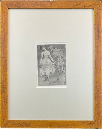 Armand Rassenfosse "Allégorie" 
acquatinta
(lastra cm 19x14; foglio cm 33,7x24).