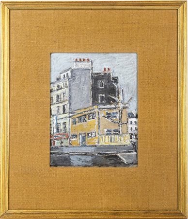 Orfeo Tamburi "Parigi" 
olio su tela applicata su cartoncino
cm 25x19,5
firmato