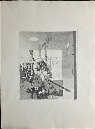 Gianfranco Ferroni "Autobiografia n 1 (uomo)" 1967
acquaforte
(lastra cm 29,5x24