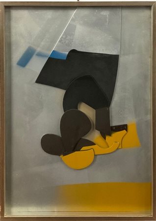 Edoardo Franceschini "Senza titolo" 1968
olio e collage su tela
cm 69,5x49
firma