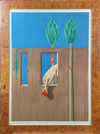 Max Ernst "Affiche pour Petit" 1969
litografia a colori dal dipinto "Au premier