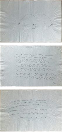 Ettore Sordini Tre disegni a grafite su carta japan
cm 61x92
firmati e datati 62