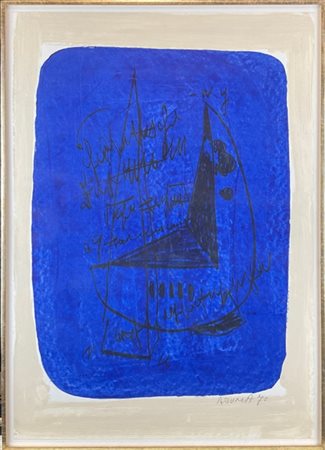 Kengiro Azuma "Senza titolo" 1973
litografia ritoccata a mano
cm 70x50
firmata e