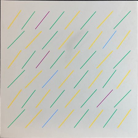 Mario Nigro "Senza titolo" 
serigrafia a colori
cm 49x49
firmata e numerata 12/6