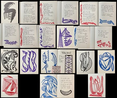 Galliano Mazzon "L'essenza dell'essere" 1972
libro d'artista composto da dieci q