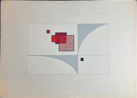 Luigi Veronesi "Senza titolo" 1975
serigrafia a colori
cm 70x50
firmata, datata