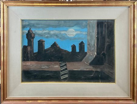 Sergio Vacchi "Senza titolo" 1966
tecnica mista su carta
cm 35x50
firmata in bas