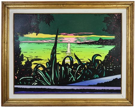 Ercole Pignatelli "Paesaggio sul mare" 
acrilico su tela
cm 60x80
firmato in alt