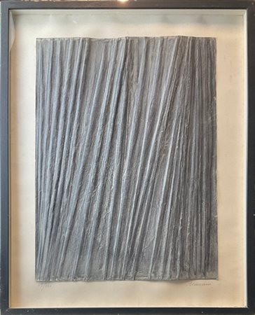 Umberto Mariani "Senza titolo" 
multiplo su cartoncino applicato su carta
cm 55x