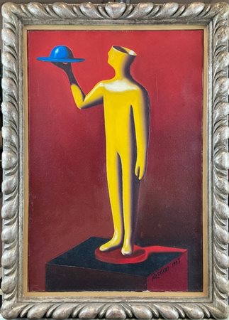 Kostabi Mark "Service (Primary Triad)" 1993
acrilico su tela
cm 60,5x41
firmato