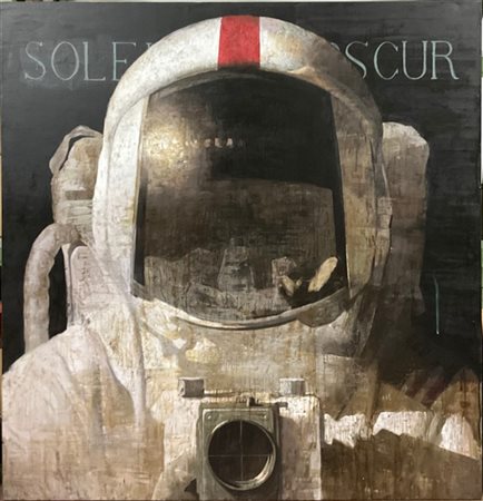 Francois Bard "Soleil obscur" 2003
olio su tela
cm 210x200
firmato, titolato e d