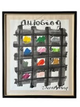 Cesare Zavattini (1902 - 1989) 
Autobiog 
litografia 60 x 49 cm