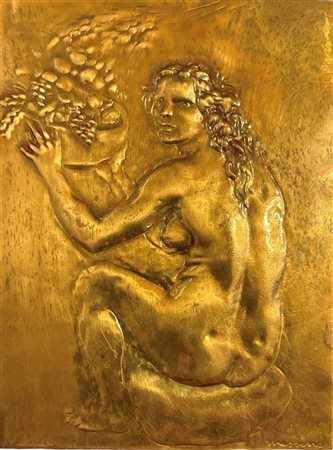 Francesco Messina (1900 - 1995) 
L'abbondanza 
bassorilievo in bronzo 11 x 8 cm