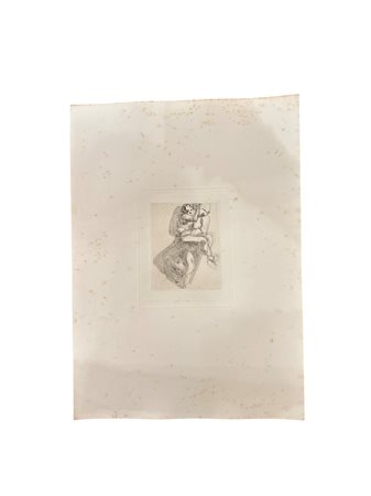 Auguste Rodin (dapres) (1840 - 1917) 
Ombres de Femme et d'Enfant 1897
eliografia 43 x 31 cm