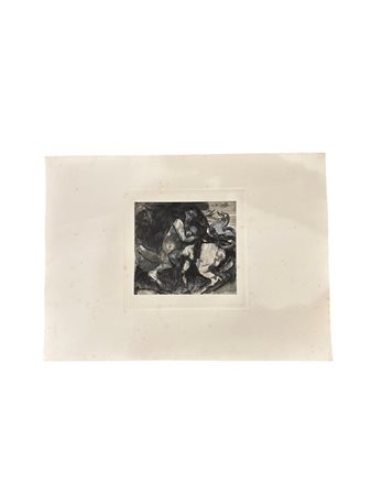 Auguste Rodin (dapres) (1840 - 1917) 
Centaure et Enfant 1897
eliografia 43 x 31 cm