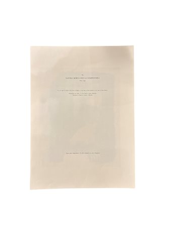 Giorgio Morandi (dapres) (1890 - 1964) 
Natura morta con la compostiera - 1931 ca.  1957
litografia 39,2 x 28,7 cm