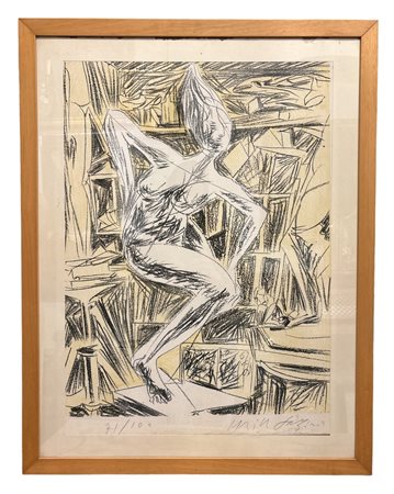 Pericle Fazzini (1913 - 1987) 
Senza titolo 
litografia foglio 66 x 47 cm