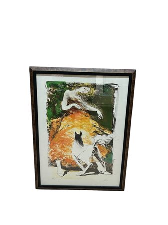 Sandro Chia (1946 - ) 
Senza titolo 
litografia 75 x 55 cm