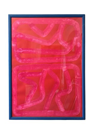 Tony Tedesco (1952 - ) 
Sonorità dimensionali di un paesaggio italiano 2016
tecnica mista su carta 70 x 50 cm