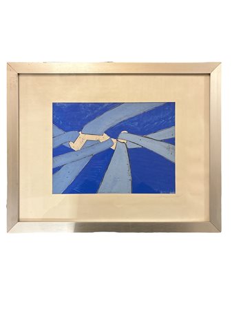 Paolo Schiavocampo (1924 - 2022) 
Annegato 1972
tecnica mista su carta 21 x 28 cm