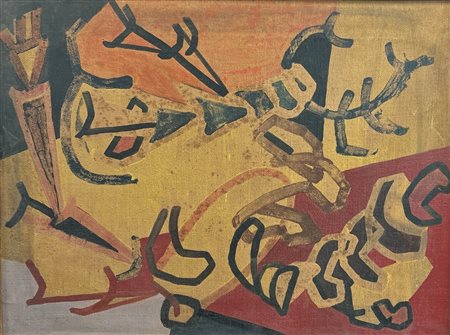 Sergio Donnini (1920 - 2006) 
Senza titolo 1950
olio su tela 36,5 x 49 cm