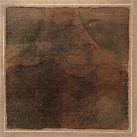 Mario Coppola (1934 - ) 
Senza titolo N° 43 1978
Acquerello su carta 15 x 15 cm