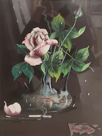 Alfano Dardari (1924 - 1988) 
Natura morta 
olio su tela 40 x 30 cm