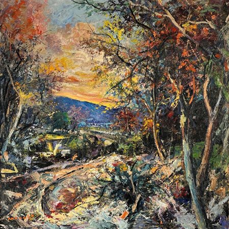 Pasquale Monaco (1947 - ) 
Quasi sera 
 100 x 100 cm