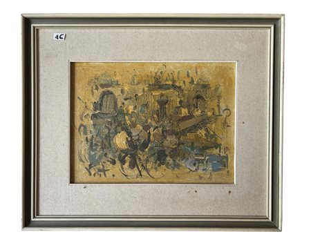 Alvaro Danti (1911 - 1985) 
Senza titolo 
olio su tavola 28 x 38 cm