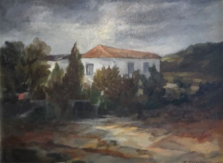 Romolo Trivelloni (1917 - 1974) 
dipinto Trivelloni 
olio su tela 60 x 80 cm