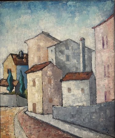  
BRUNO ROLLA - Periferia 1960
olio su tela 60 x50 cm