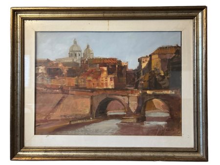  
Veduta di Roma 
olio su tela 50 x 70 cm