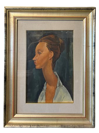  
Amedeo Modigliani (da) - Ritratto di Luina Czechovska 
olio su tela 40 x 26 cm