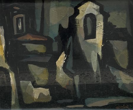 Fabio Morini (XX - - XXI secolo) 
Viterbo 1962
olio su tela 60 x 70 cm