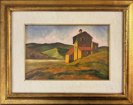  
Paesaggio con casolare 1970
Olio su tavoletta 20 x 30 cm