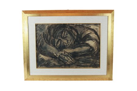 Piero Gauli (1916 - 2012) 
Disegno seconda metà del XX secolo
 35 x 50 cm