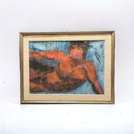  
Nudo maschile 1962
acquarello su carta 47x 66 cm